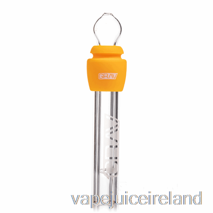 Vape Juice GRAV Glass Blunt with Silicone Mustard Yellow